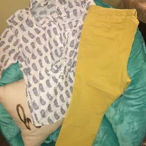 Yellow Pixie Pants